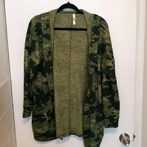 💎Camouflage hooded cardigan